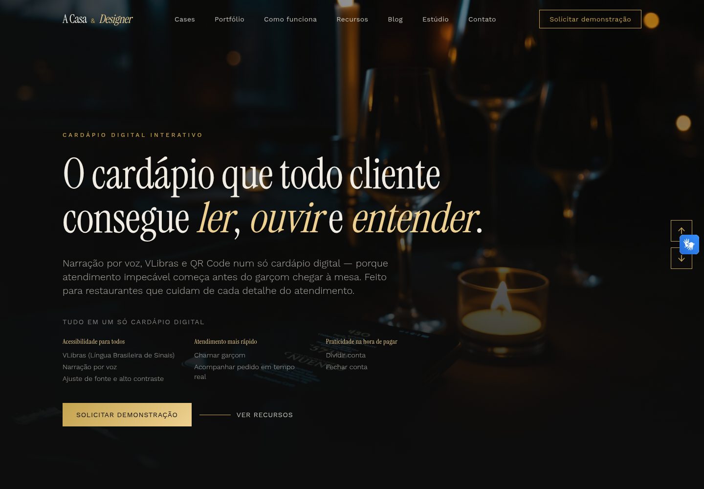 A Casa & Designer public website screenshot